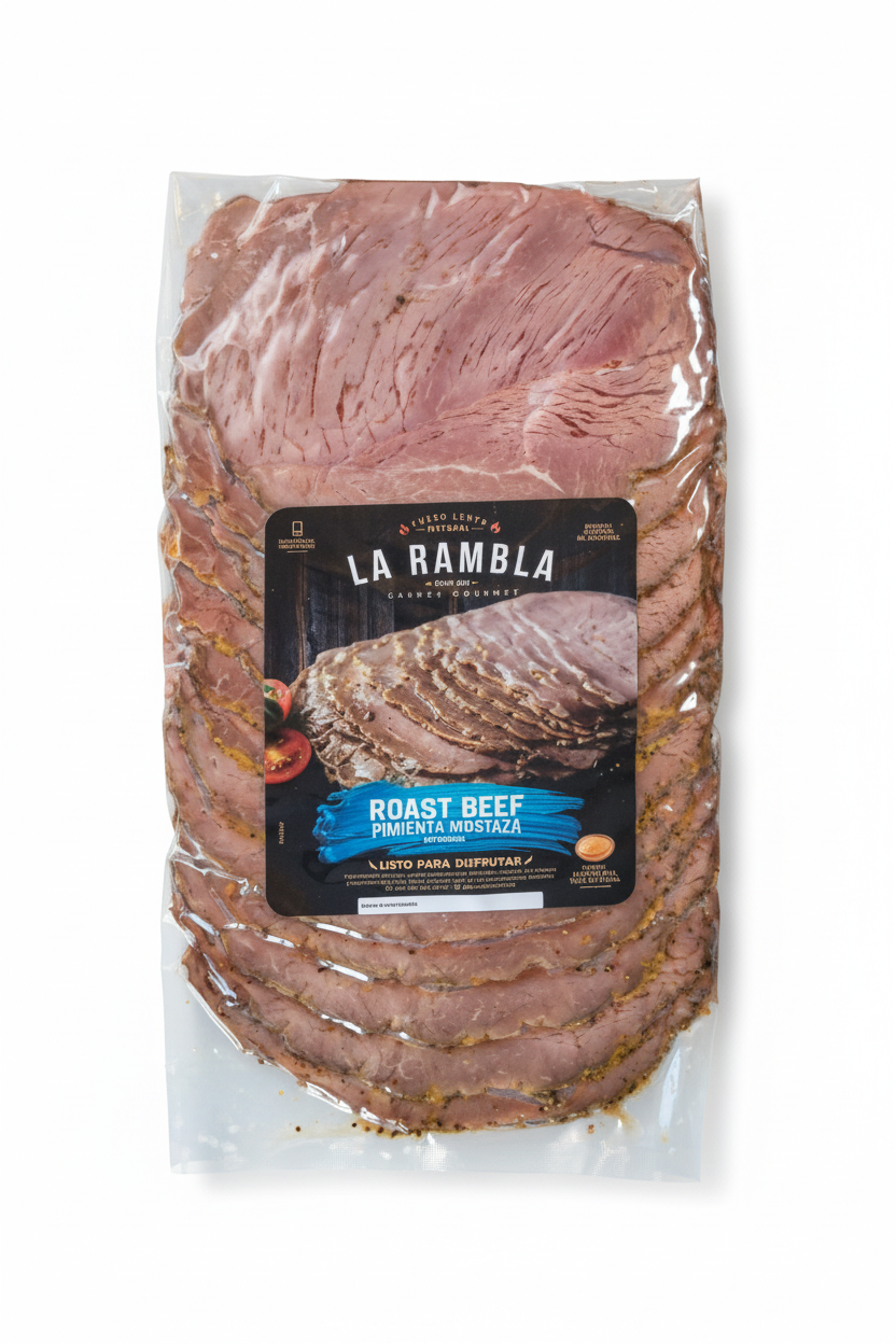 Roast beef Pimienta Mostaza  (Corte delgado)
