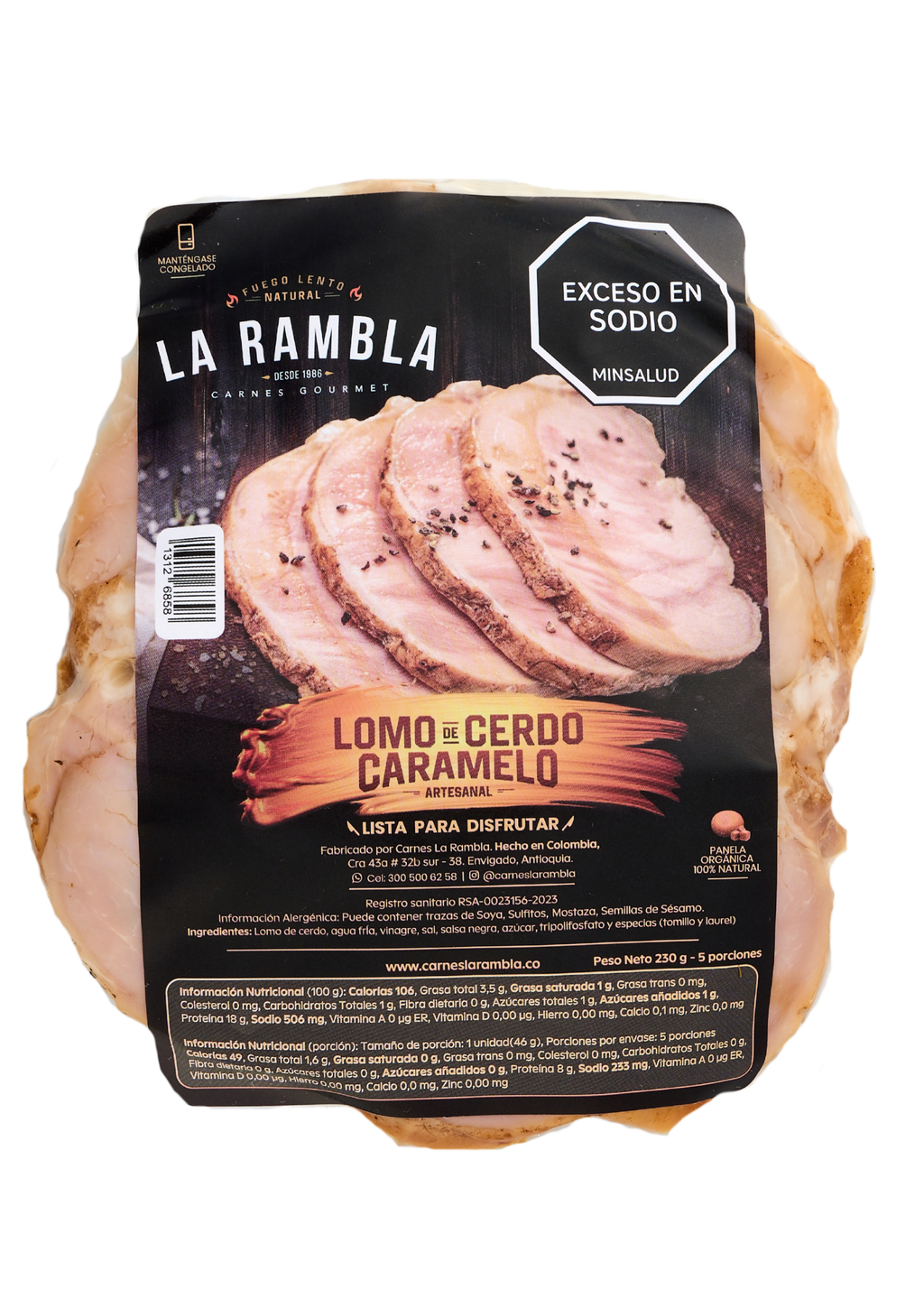 Lomo de Cerdo Caramelo (Corte delgado)