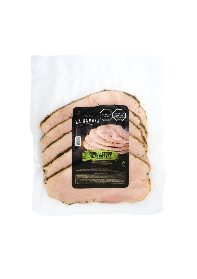 Pernil de Cerdo Finas hierbas Edición Navidad (Corte Plato)