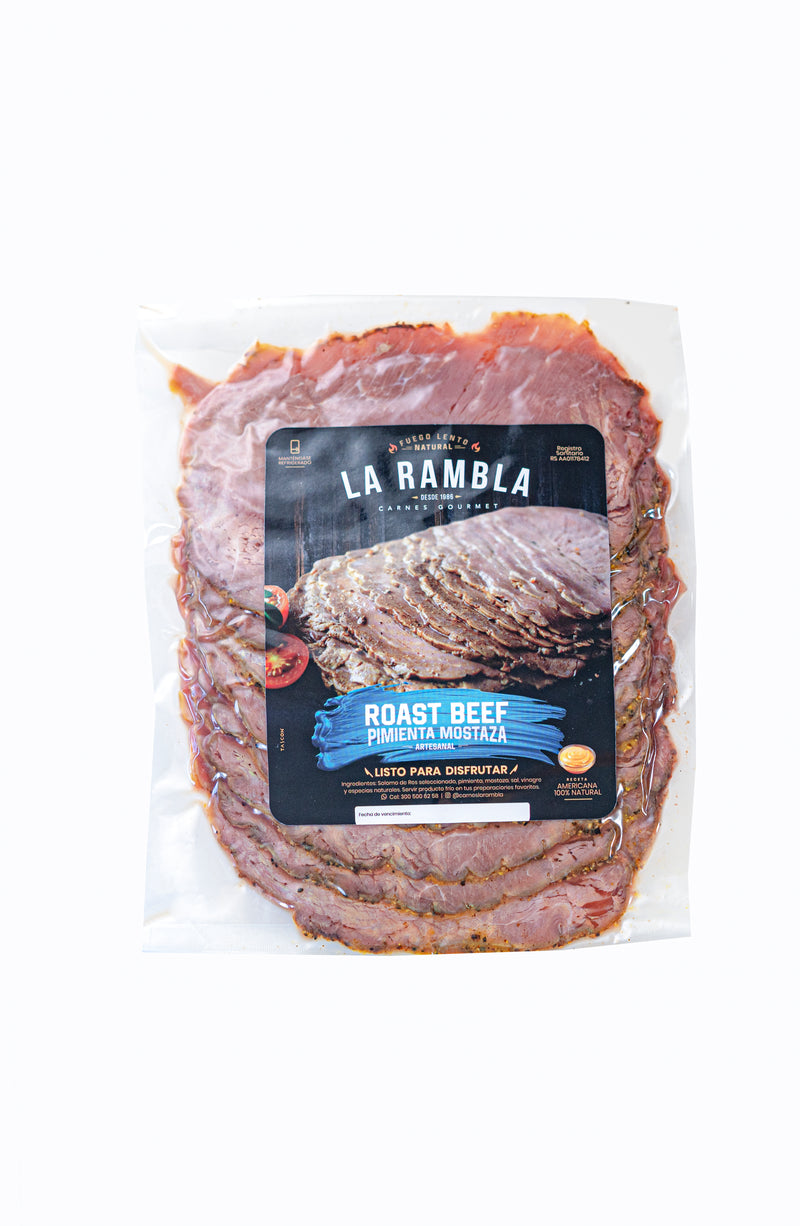 Roast beef Pimienta Mostaza  (Corte delgado)